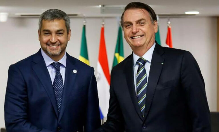 Jair Bolsonaro recibe al presidente de Paraguay Abdo Benítez